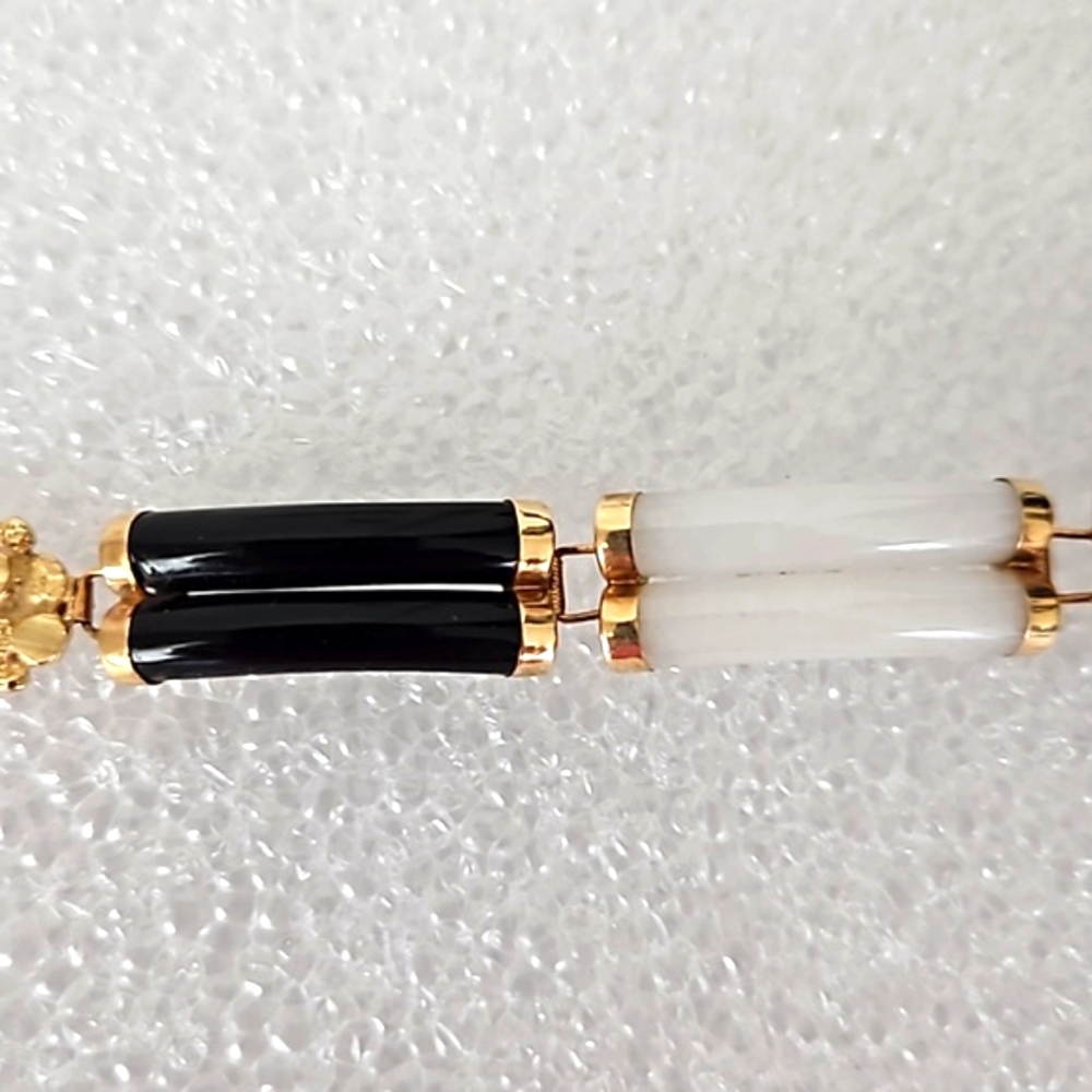 14k Jade Multi-colored Bracelet - Picture 3 of 6